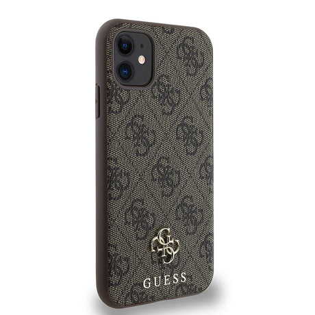 Apple iPhone 12 Kılıf Guess Orjinal Lisanslı M-safe Şarj Özellikli Small 4G Classic Kapak