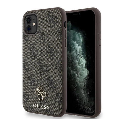 Apple iPhone 12 Kılıf Guess Orjinal Lisanslı M-safe Şarj Özellikli Small 4G Classic Kapak