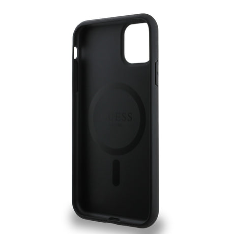 Apple iPhone 12 Kılıf Guess Orjinal Lisanslı M-safe Şarj Özellikli Small 4G Classic Kapak