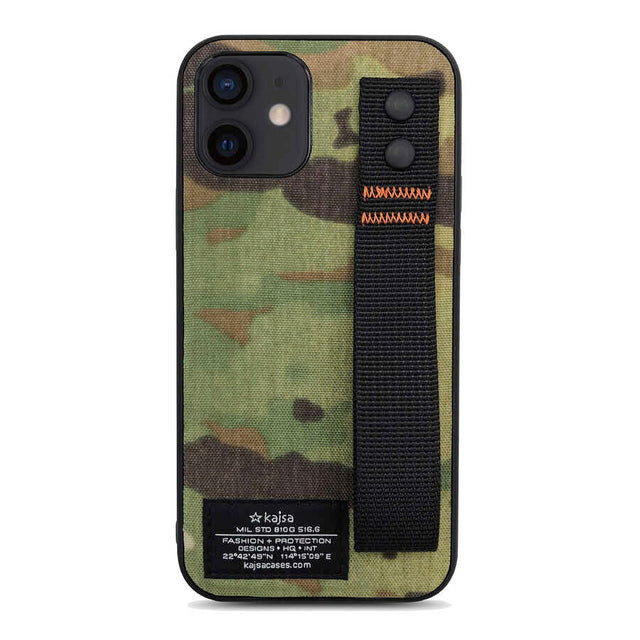 Apple iPhone 12 Kılıf Kajsa Cordura Serisi Military Kapak