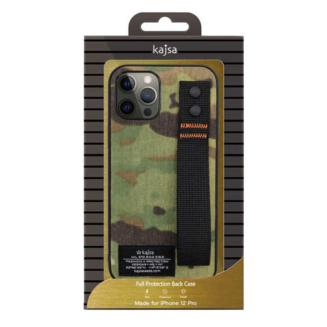 Apple iPhone 12 Kılıf Kajsa Cordura Serisi Military Kapak