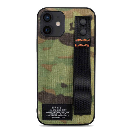 Apple iPhone 12 Kılıf Kajsa Cordura Serisi Military Kapak