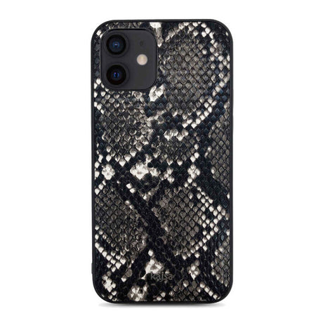 Apple iPhone 12 Kılıf Kajsa Glamorous Serisi Snake Pattern Kapak