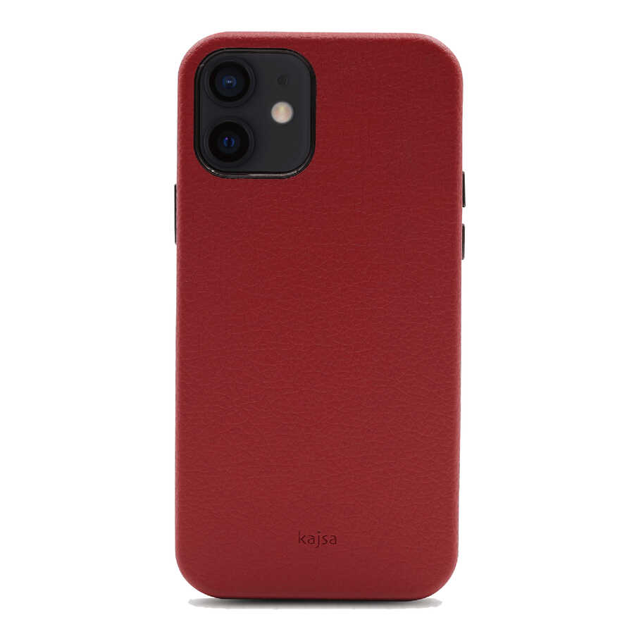 Apple iPhone 12 Kılıf ​Kajsa Litchi Kapak