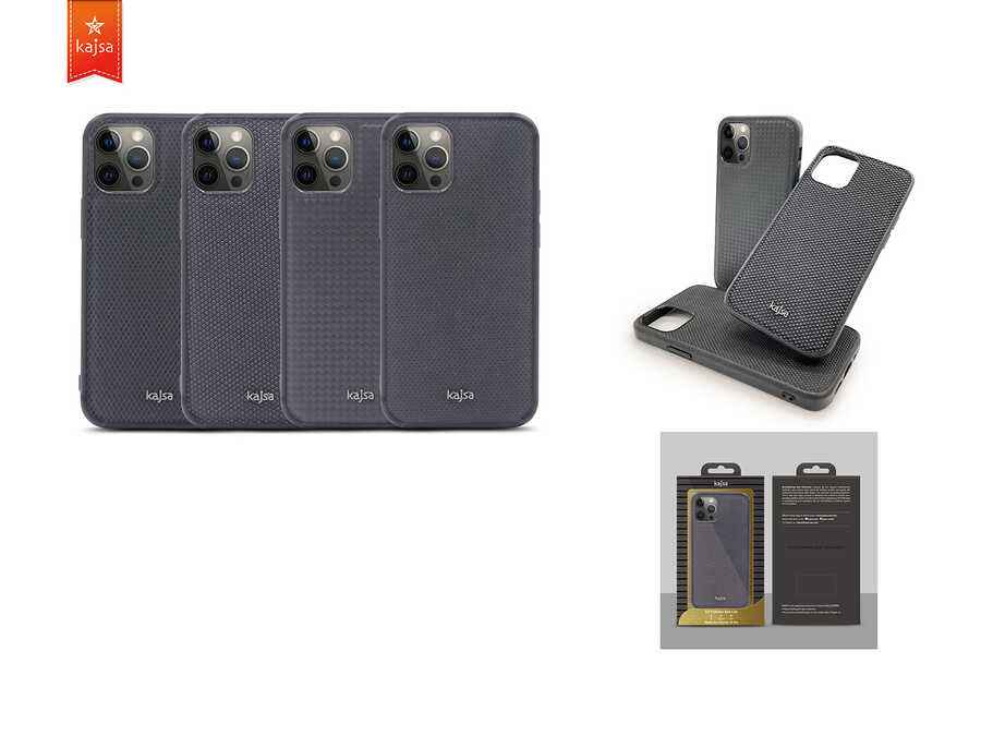 Apple iPhone 12 Kılıf Kajsa Preppie Serisi Dark Kapak