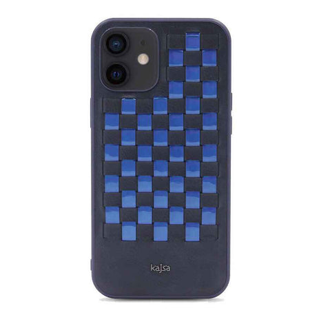 Apple iPhone 12 Kılıf Kajsa Preppie Serisi Spotlight Woven Kapak