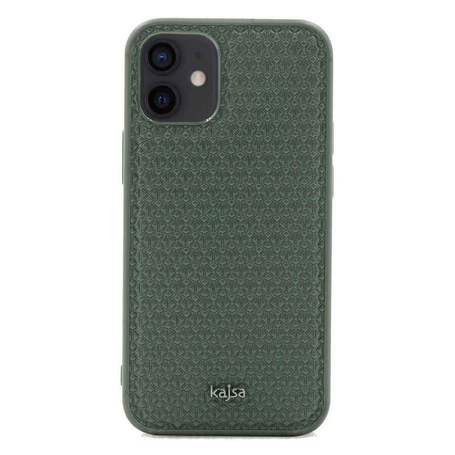 Apple iPhone 12 Kılıf Kajsa Splendid Serisi 3D Leaf Kapak