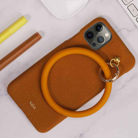 Apple iPhone 12 Kılıf Kajsa Splendid Serisi Morandi Ring Kapak
