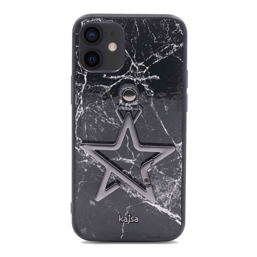 Apple iPhone 12 Kılıf Kajsa Starry Serisi Marble Kapak