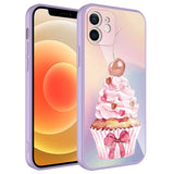 Apple iPhone 12 Kılıf Kamera Korumalı Desenli Sert Silikon Zore Epoksi Kapak