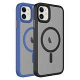 Apple iPhone 12 Kılıf Mat Arka Yüzey Wireless Şarj Özellikli Zore Flet M-safe Kapak