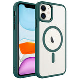 Apple iPhone 12 Kılıf Wireless Şarj Özellikli Zore Krom M-safe Silikon Kapak