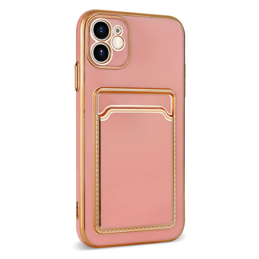 Apple iPhone 12 Kılıf Zore Bark Kartlıklı Kapak