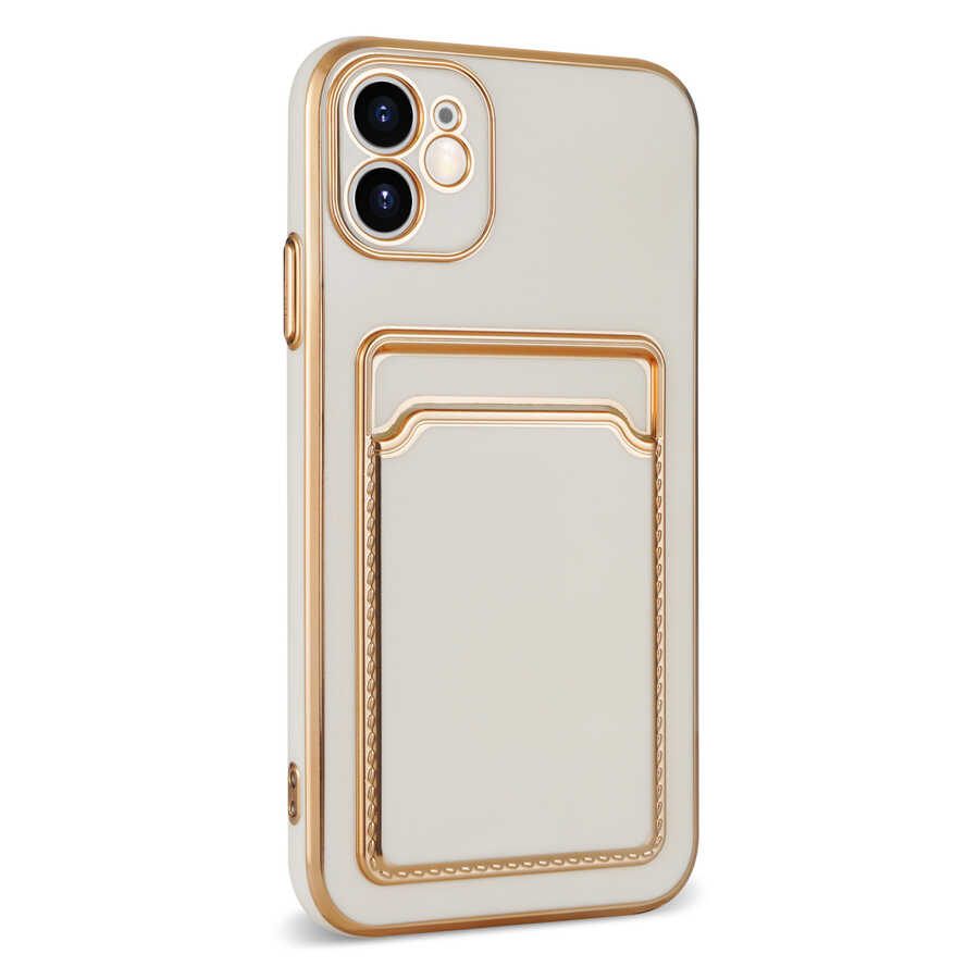 Apple iPhone 12 Kılıf Zore Bark Kartlıklı Kapak
