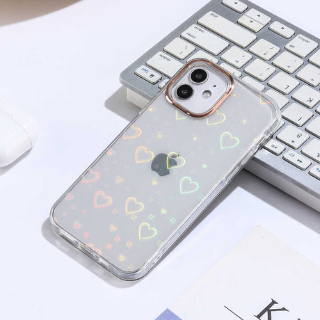 Apple iPhone 12 Kılıf Zore Sidney Desenli Sert Kapak