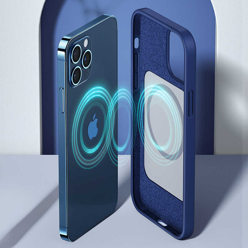 Apple iPhone 12 Pro Kılıf Benks M-safe Magnetic Original Apple MFI Certified Silikon Kapak