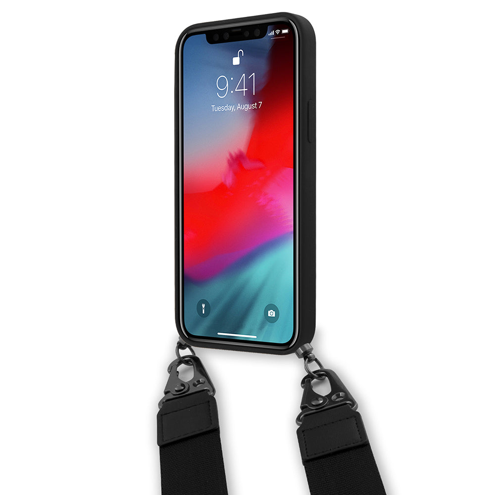 Apple iPhone 12 Pro Kılıf Ferrari Orjinal Lisanslı Askılı Metal Logolu Kapak
