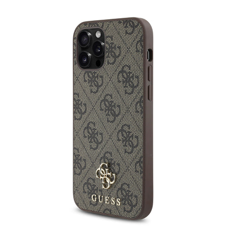 Apple iPhone 12 Pro Kılıf Guess Orjinal Lisanslı M-safe Şarj Özellikli Small 4G Classic Kapak