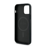 Apple iPhone 12 Pro Kılıf Guess Orjinal Lisanslı M-safe Şarj Özellikli Small 4G Classic Kapak