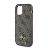 Apple iPhone 12 Pro Kılıf Guess Orjinal Lisanslı M-safe Şarj Özellikli Small 4G Classic Kapak