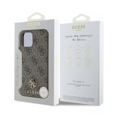 Apple iPhone 12 Pro Kılıf Guess Orjinal Lisanslı M-safe Şarj Özellikli Small 4G Classic Kapak