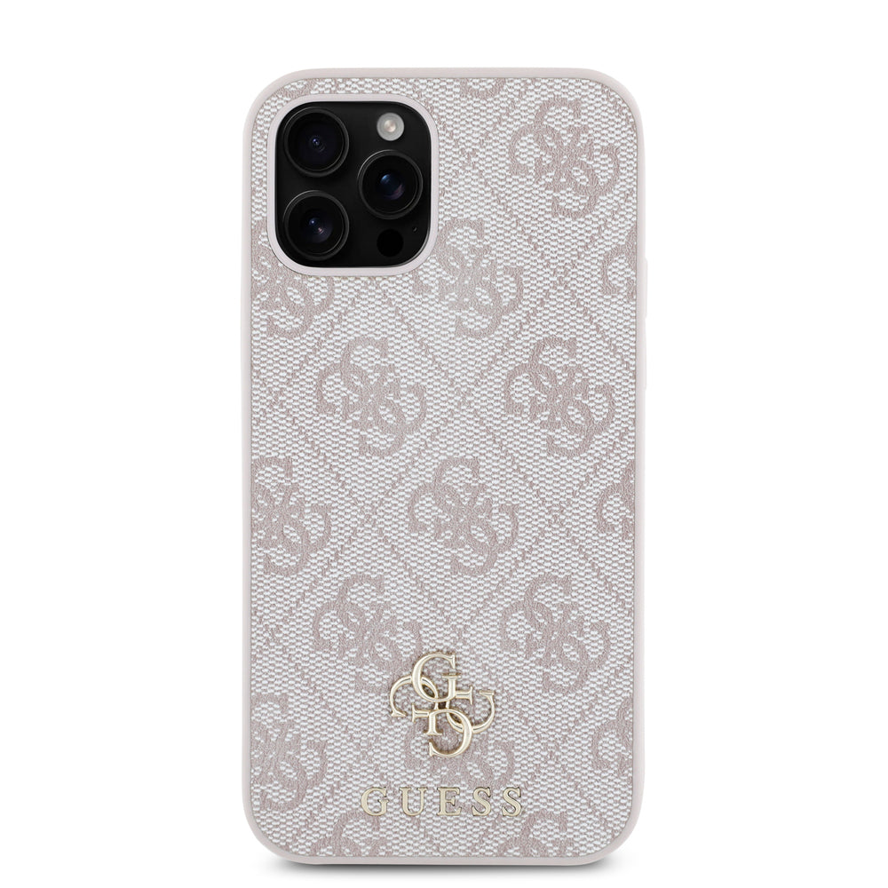 Apple iPhone 12 Pro Kılıf Guess Orjinal Lisanslı M-safe Şarj Özellikli Small 4G Classic Kapak