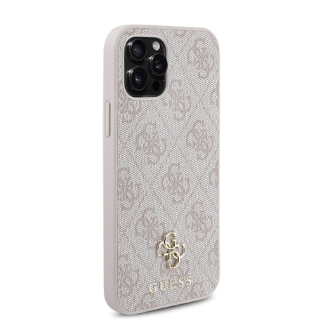 Apple iPhone 12 Pro Kılıf Guess Orjinal Lisanslı M-safe Şarj Özellikli Small 4G Classic Kapak