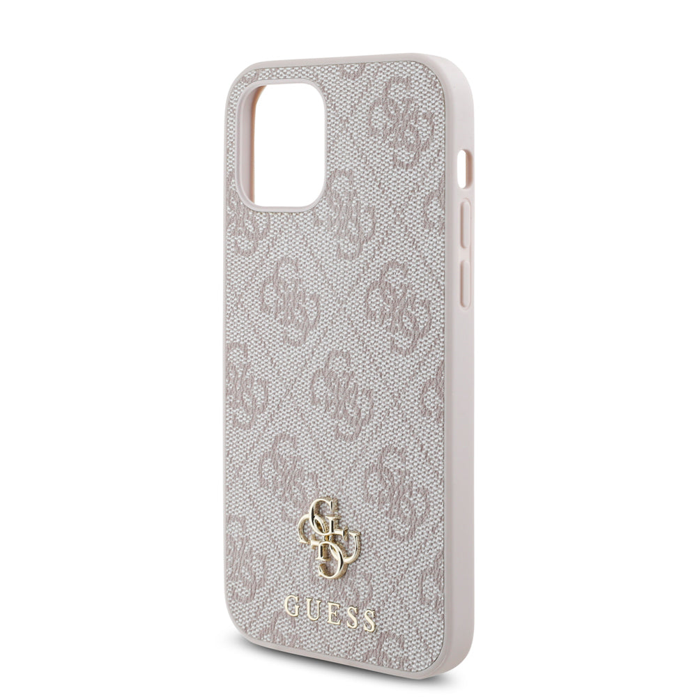 Apple iPhone 12 Pro Kılıf Guess Orjinal Lisanslı M-safe Şarj Özellikli Small 4G Classic Kapak