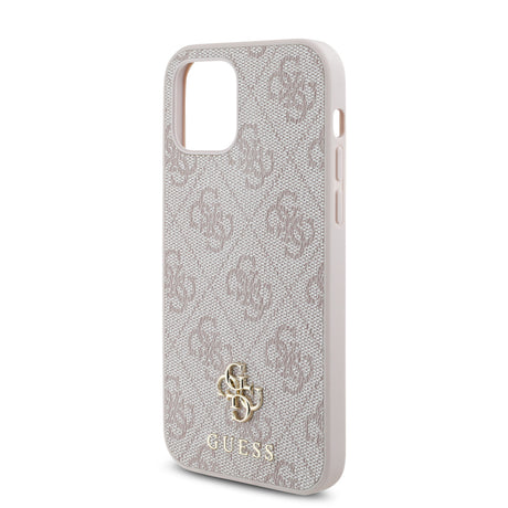 Apple iPhone 12 Pro Kılıf Guess Orjinal Lisanslı M-safe Şarj Özellikli Small 4G Classic Kapak
