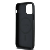 Apple iPhone 12 Pro Kılıf Guess Orjinal Lisanslı M-safe Şarj Özellikli Yazı Logolu Saffiano Classic Kapak