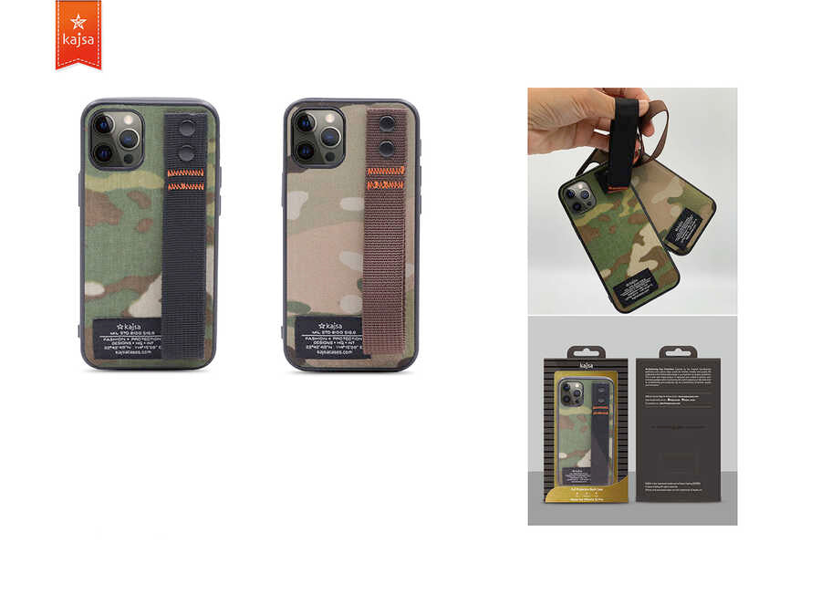 Apple iPhone 12 Pro Kılıf Kajsa Cordura Serisi Military Kapak