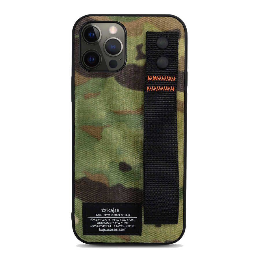 Apple iPhone 12 Pro Kılıf Kajsa Cordura Serisi Military Kapak