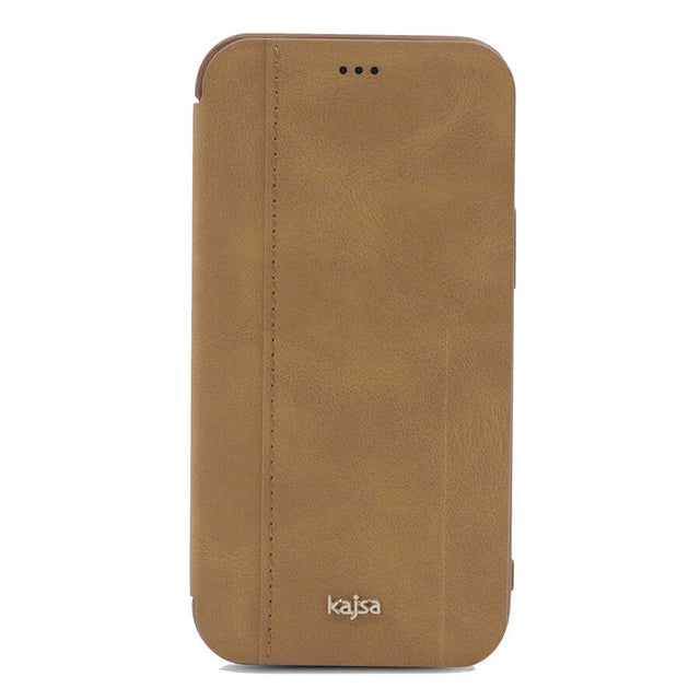 Apple iPhone 12 Pro Kılıf Kajsa Dale Serisi Parallel PU Folio Kapaklı Kılıf