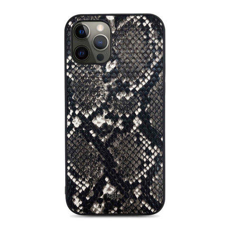 Apple iPhone 12 Pro Kılıf Kajsa Glamorous Serisi Snake Pattern Kapak