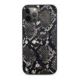 Apple iPhone 12 Pro Kılıf Kajsa Glamorous Serisi Snake Pattern Kapak