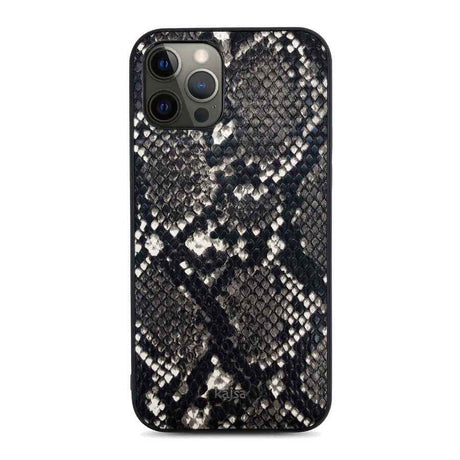 Apple iPhone 12 Pro Kılıf Kajsa Glamorous Serisi Snake Pattern Kapak