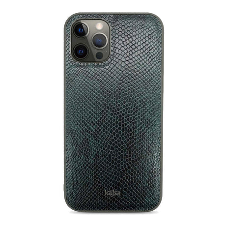 Apple iPhone 12 Pro Kılıf Kajsa Glamorous Serisi Snake Pattern Kapak