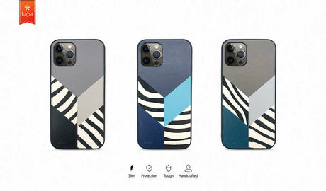 Apple iPhone 12 Pro Kılıf Kajsa Glamorous Serisi Zebra Combo Kapak