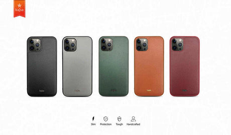 Apple iPhone 12 Pro Kılıf ​Kajsa Luxe Collection Hakiki Deri Kapak