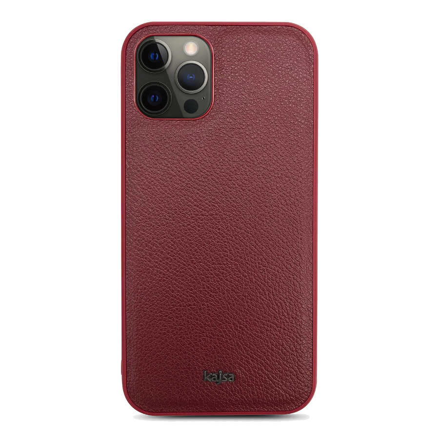 Apple iPhone 12 Pro Kılıf ​Kajsa Luxe Collection Hakiki Deri Kapak