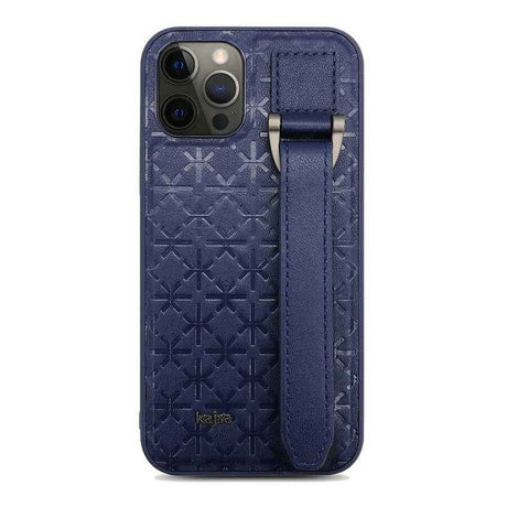 Apple iPhone 12 Pro Kılıf Kajsa Neo Clasic Serisi Mono K Strap Kapak