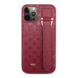 Apple iPhone 12 Pro Kılıf Kajsa Neo Clasic Serisi Mono K Strap Kapak