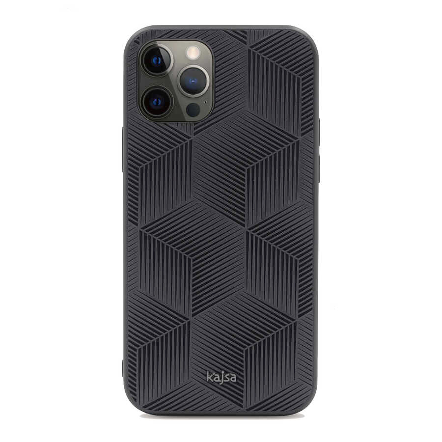 Apple iPhone 12 Pro Kılıf Kajsa Splendid Serisi 3D Cube Kapak