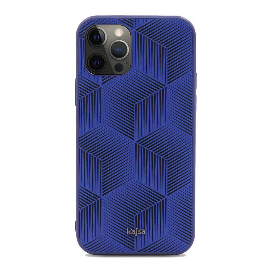 Apple iPhone 12 Pro Kılıf Kajsa Splendid Serisi 3D Cube Kapak