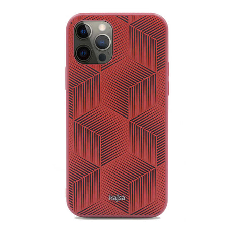Apple iPhone 12 Pro Kılıf Kajsa Splendid Serisi 3D Cube Kapak