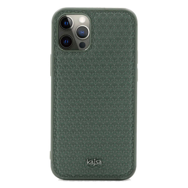 Apple iPhone 12 Pro Kılıf Kajsa Splendid Serisi 3D Leaf Kapak