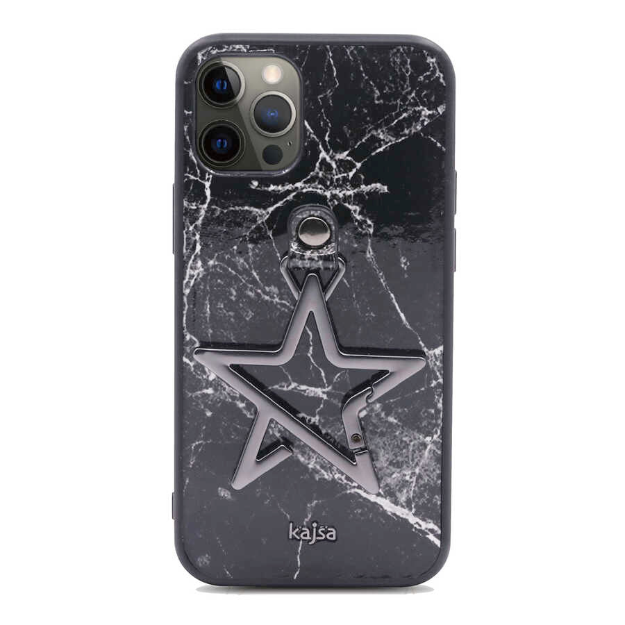 Apple iPhone 12 Pro Kılıf Kajsa Starry Serisi Marble Kapak