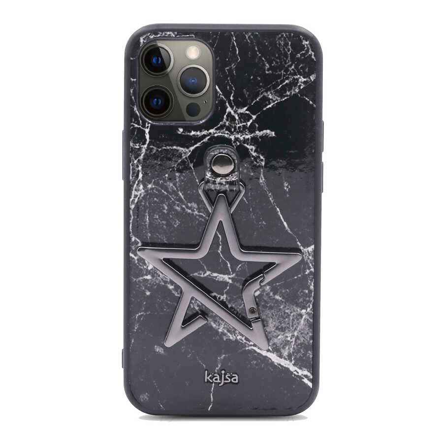 Apple iPhone 12 Pro Kılıf Kajsa Starry Serisi Marble Kapak