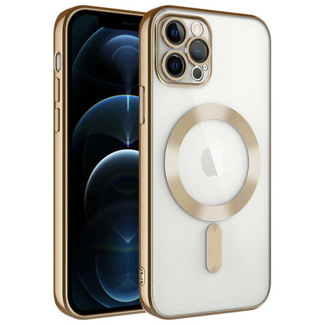 Apple iPhone 12 Pro Kılıf Kamera Korumalı M-safe Wireless Şarj Özellikli Zore Demre Kapak