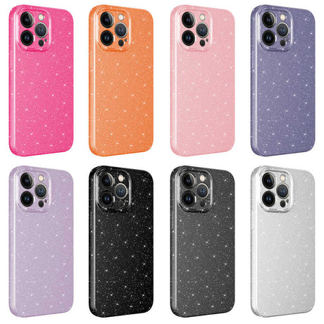 Apple iPhone 12 Pro Kılıf Kamera Korumalı Simli Lüks Zore Koton Kapak